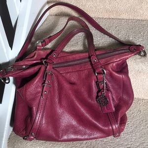 ❤️ COACH—Wine Colored Large Tote Bag!
